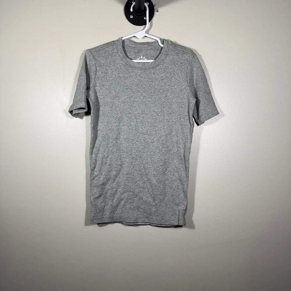 Primary Gray Organic Cotton Short Sleeve T Shirt Top Unisex‎ Size 8 9